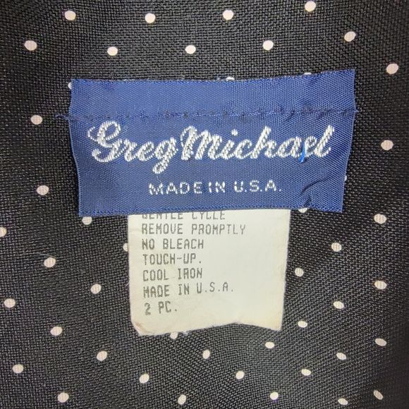 Greg Michael Vintage Women's Size 6 Polka Dot Blazer 4 Buttons - Picture 2 of 11